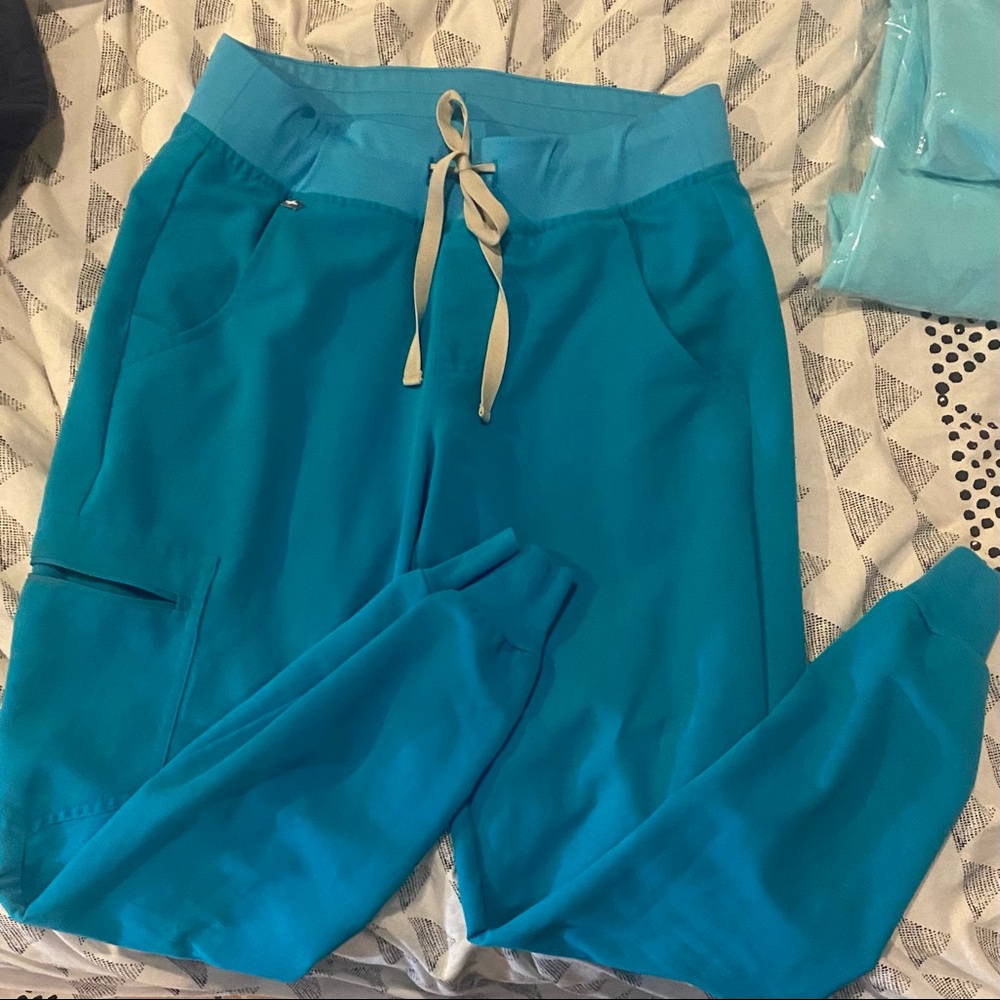 Figs Teal Zamora Jogger Scrub pants XS